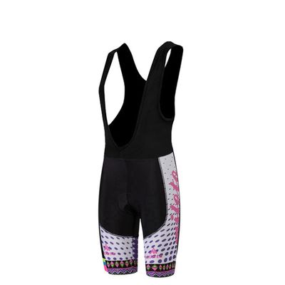 Uriah Women's Cycling Bib Shorts Black 3D Coolmax Gel Padded Purple Crystal Size M(CN)