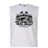 Tee Hunt Retro Body Shop Muscle Shirt Chopper Sexy Pin-up Girl Route 66 Biker Sleeveless White Small view 1