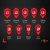 LSTYLE Dart Flights: L5 PRO Rocket - for Soft Tip and Steel Tip Darts - Blue view 2