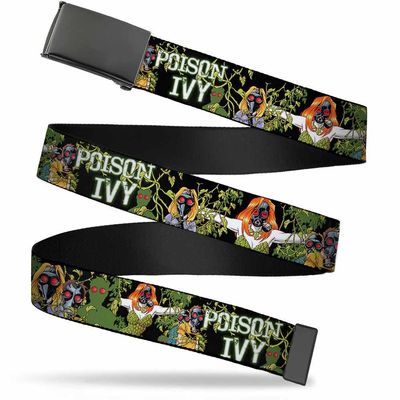 Buckle-Down Web Belt, Detective Comics Issue #752 Cover Gas Masked POISON IVY, 1.0" Wide - Fits up to Kids Size 20