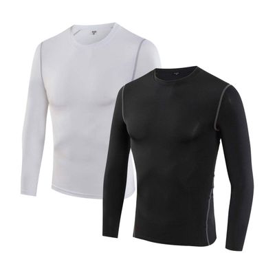 LANBAOSI 2 Packs Boys & Girls Compression Shirts Long Sleeve Cool Dry Soccer Wicking Undershirts