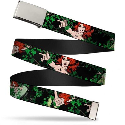 Buckle-Down Kid's Web Belt Poison Ivy 1.0" Accessory, poison Ivy, 1.0" Wide - Fits up to Kids Size 20