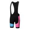 Uriah Women's Cycling Bib Shorts Black 3D Coolmax Gel Padded Waves Pink Size L(CN) view 1