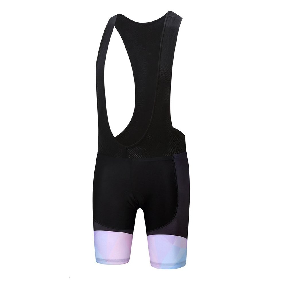 Uriah Women's Cycling Bib Shorts Black 3D Coolmax Gel Padded Black Blue Size M(CN)
