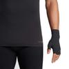 Tommie Copper Men's Core Compression Half Finger Gloves, Black, Large view 3