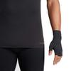 Tommie Copper Men's Core Compression Half Finger Gloves, Black, X-Large view 3