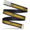 Buckle-Down Web Belt, HUFFLEPUFF Crest/Stripe9 Brown/Gold, 1.0" Wide - Fits up to Kids Size 20 view 1