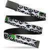 Buckle-Down Web Belt, Marvin the Martian Expressions Stacked White/Black/Green/Gold, 1.0" Wide - Fits up to Kids Size 20 view 1