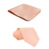 Bravo Men's Formal Slim Fit 3 Pcs Vest + Necktie + Hankie 5 Button Premium Classic Skinny Fashion Casual Dress Suit Tuxedo Graduation Wedding Business Waistcoat Hanky Coat (XX-Large, Peach) view 3