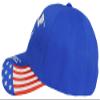 Air Force Wings USA Flag Royal Blue Embroidered Cap Hat 603GA view 4