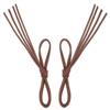 VSUDO 32" Inch Premium Waxed Dress Shoelaces, 3/32" Thick Shoe Laces for Boots Oxford or Dress Shoes (2Pairs-Brown-81CM)