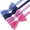 AUSKY 8 PACKS Elegant Adjustable Pre-tied Bow Ties for Men Boys (1&4&5&6&8 Pack for option) (O) view 3