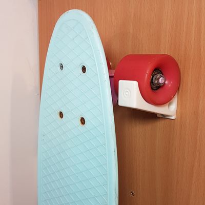 Jabtek Skateboard Wall Hooks : White