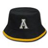 ASU Appalachian App State Mountaineers NCAA Bucket Jungle Safari Officially Licensed Fishing Hat (L/XL) Black view 1