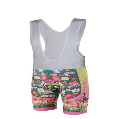 Uriah Women's Cycling Bib Shorts White 3D Coolmax Gel Padded Happy Angel Size S(CN)