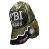 AES FBI Firm Believer in Jesus Christ Christian Camo Camouflage Embroidered Cap Hat view 1