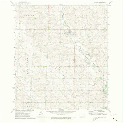 YellowMaps Alvord IA topo map, 1:24000 Scale, 7.5 X 7.5 Minute, Historical, 1971, Updated 1973, 27 x 22.1 in - Tyvek