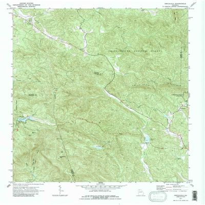 YellowMaps Amicalola GA topo map, 1:24000 Scale, 7.5 X 7.5 Minute, Historical, 1971, Updated 1987, 27 x 22 in - Tyvek