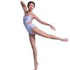 117141026 Fashion Mesh Leotards Elegant Ballet Leotards Tank Leotards (Light Purple, M) view 2