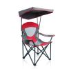 ALPHA CAMP Mesh Canopy Chair Folding Camping Chair - Red view 1