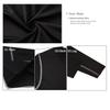 LANBAOSI 2 Packs Boys&Girls Long Sleeve Compression Soccer Practice T-Shirt Black view 2
