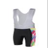 Uriah Women's Cycling Bib Shorts White 3D Coolmax Gel Padded Doodles Size XL(CN) view 1