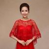 Elegant Women's Wedding Embroidered Lace Shawl Wrap for Wedding Dresses Cape (PJ1029) view 4