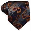 Geotae Zerun New Classic Men's Paisley Silk Tie Necktie (Black/Grey) view 2