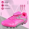 Vizari Soccer Cleats Boys Girls | Youth Firm Ground Football Shoes | Athletic Outdoor Training & Match Pink/Silver view 2