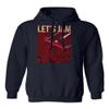 RIVEBELLA New Graphic Shirt Lets Jam Novelty Tee Cowboy Men's Hoodie Hooded Sweatshirt (Navy, S) view 1