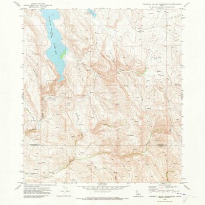YellowMaps Paddock Valley Reservoir ID topo map, 1:24000 Scale, 7.5 X 7.5 Minute, Historical, 1970, Updated 1973, 27 x 21.4 in - Tyvek