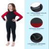 Dark Lightning 3/2mm Kids Wetsuit for Boys and Girls, Neoprene Thermal Swimsuit, Toddler/Junior/Youth One Piece Wet Suits for Scuba Diving,Red/Size 4 view 3
