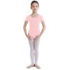 Freebily Kids Girls Short/Long Sleeve Basic Gymnastics Leotard Active Shirt Ballet Dance Leotard Athletic Tank Tops Pink 10 Years view 2