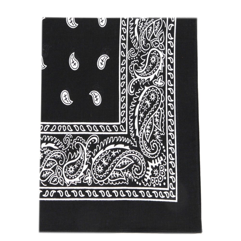 bandannas, handkerchief, scarf, bandana, neckerchief (Black, 3)
