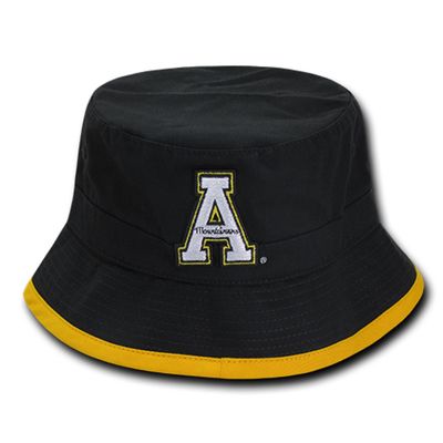 ASU Appalachian App State Mountaineers NCAA Bucket Jungle Safari Officially Licensed Fishing Hat (S/M) Black