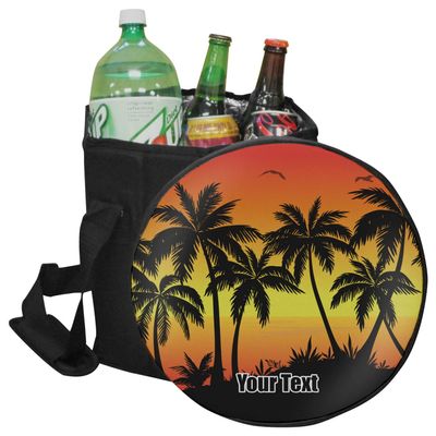 YouCustomizeIt Personalized Tropical Sunset Collapsible Cooler & Seat