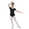 Freebily Kids Girls Short/Long Sleeve Basic Gymnastics Leotard Active Shirt Ballet Dance Leotard Athletic Tank Tops Black 10 Years view 1