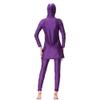 TianMai Hot New Surfing Suit Long Sleeve Muslim Swimwear Islamic Modest Swimsuit Beachwear Burkini Lady Rash Guard Costume (Purple, Int'l L,US Size 6-8) view 3