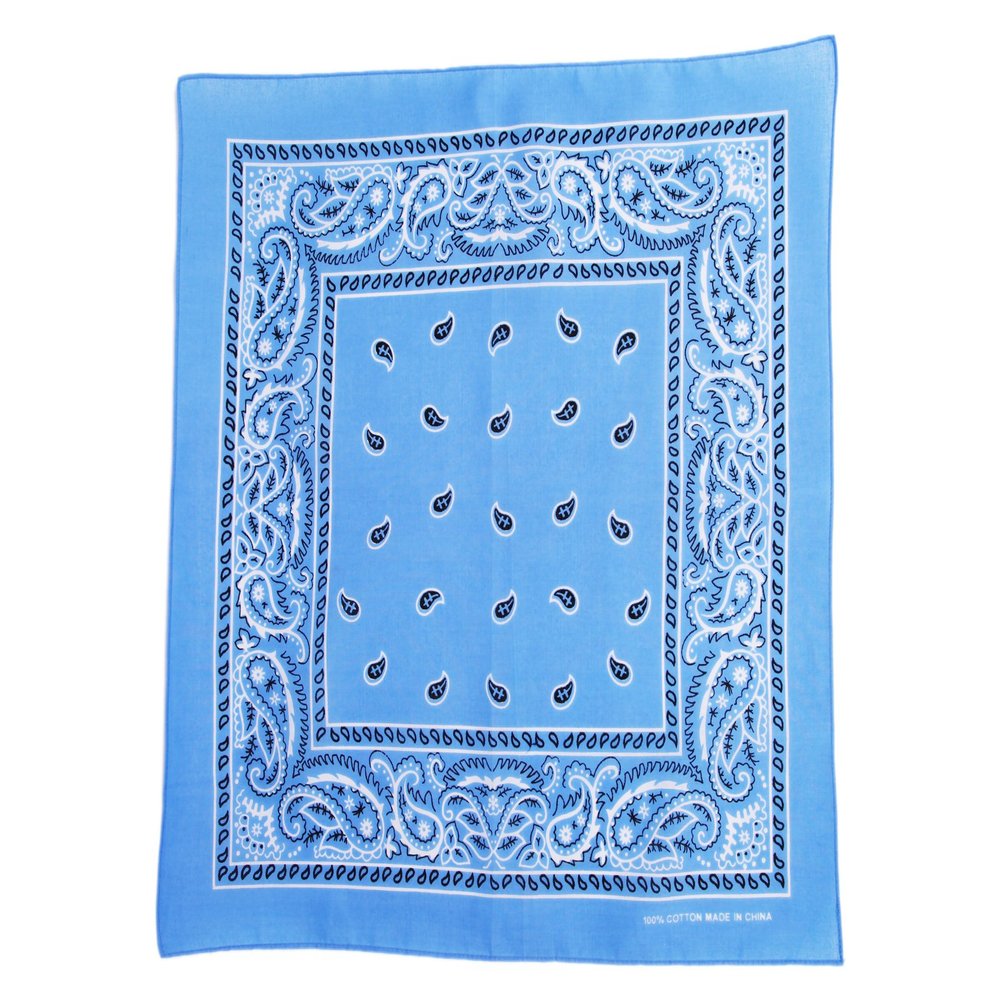 bandannas, handkerchief, scarf, bandana, neckerchief (Sky Blue, 3)