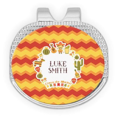YouCustomizeIt Personalized Fiesta - Cinco de Mayo Golf Ball Marker - Hat Clip - Silver