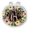 YouCustomizeIt Personalized Boho Floral Golf Ball Marker - Hat Clip - Silver view 1