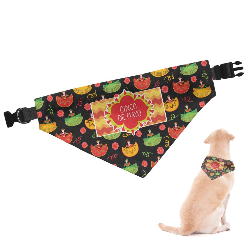 RNK Shops Personalized Cinco De Mayo Dog Bandana - Medium