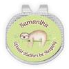 YouCustomizeIt Personalized Sloth Golf Ball Marker - Hat Clip - Silver view 1