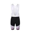 Uriah Women's Cycling Bib Shorts White 3D Coolmax Gel Padded Purple Crystal Size S(CN) view 3