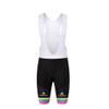 Uriah Women's Cycling Bib Shorts White 3D Coolmax Gel Padded Pink Green Size L(CN) view 3