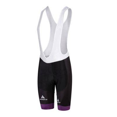 Uriah Women's Cycling Bib Shorts White 3D Coolmax Gel Padded Purple Size XL(CN)