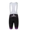 Uriah Women's Cycling Bib Shorts White 3D Coolmax Gel Padded Purple Size XL(CN) view 2
