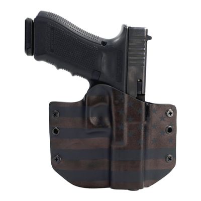 Outlaw Holsters Stealth Black USA Holster Outside The Waistband (OWB) Carry- Custom Fit More Than 200 Different Handguns(Right-Hand, Taurus PT 140/111 Gen 1 w/TR11)