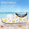 ANLUKE Water Shoes Barefoot Aqua Yoga Socks Quick-Dry Beach Swim Surf Shoes for Women Men Yellow/White Lemon 42/43 view 3