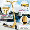 VOKUL Gold Pro Stunt Scooter - Entry Level Tricks Freestyle Pro Scooter for Age 6 Up Kids,Boys,Girls - Reinforced 20" L4.1 W Deck(Gold) view 4